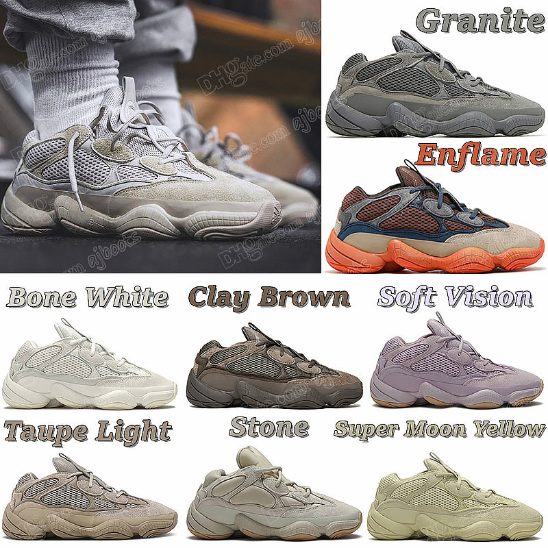 Designer 500 Running Shoes Mens Women Mesh Blush Granite Clay Brown Enflame Soft Vision Utility Black Taupe Light on Feet 500s Outdoor Runner Sneake