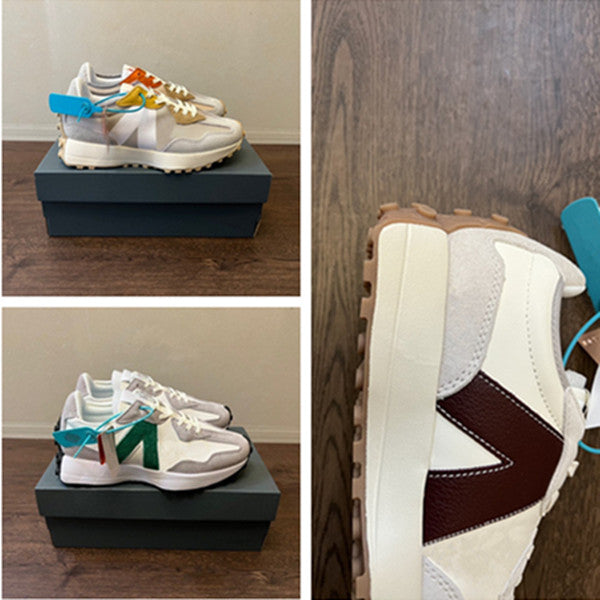 2022 BB327 B327 sea salt color men&#039;s casual shoes retro lightweight low state running shoes