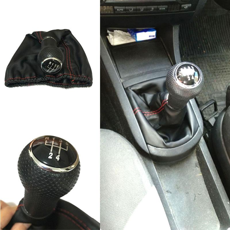 Other Interior Accessories For Seat Ibiza 1996 1997 1998 1999 2000 2001 5 Speed MT Car Gear Knob Lever Stick Shift With PU Leather Red Black