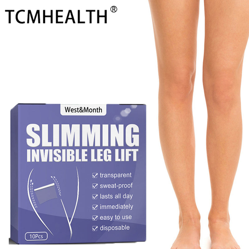 TCMHEALTH 10Pcs Invisible Leg Lift Comfortable Thigh Shaping Tape Gifts for Women Girl Anti Cellulite Patches