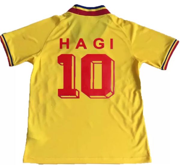 1994 RETRO Soccer Jerseys RADUCIOIU POPESCU ROMANIA HAGI Home Football Shirt THAILAND FUTEBOL SHIRTS Quality camiseta kits men Maillots de f