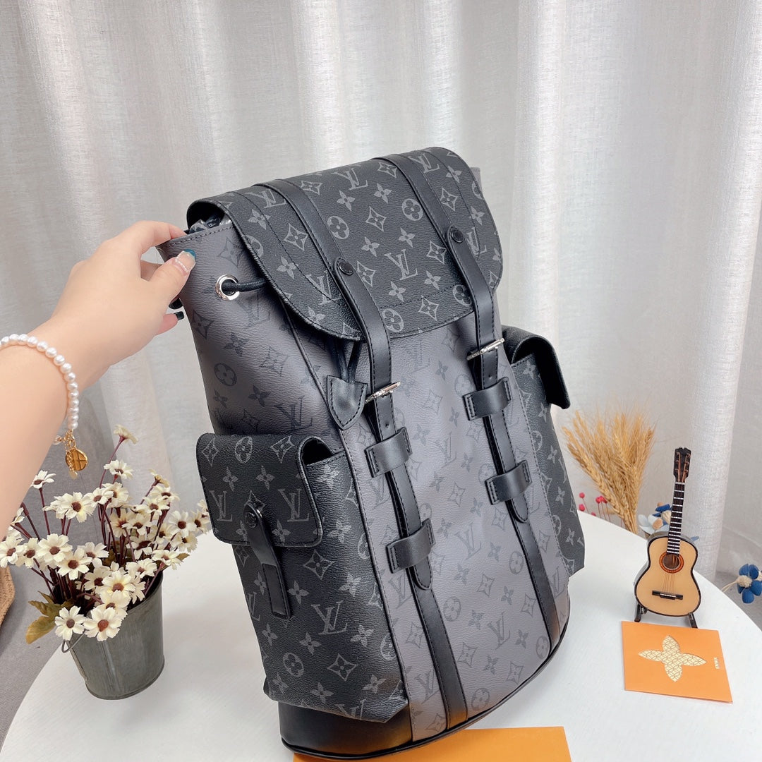 LV Christophe Backpack Men Women Travel School Bags Backpacks Louis Vuitton Bag with Top Quality Size 33*42cm