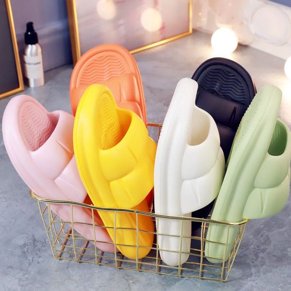 Home Ladies Slippers Indoor Comfortable Quiet Bathroom Shower Non-Slip Fashion Candy Color Beach Sandals