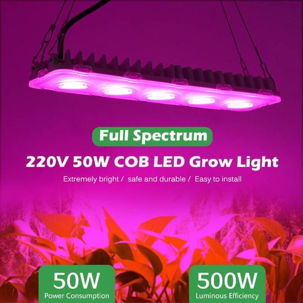 LED Grow Light 50w for plant Growth lamp lights AC85-265V plants indoor hydroponics tent 5pcs-1lot