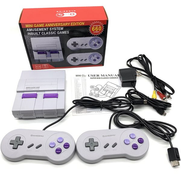 Nostalgic Host Mini TV Console Can Store 660 Kinds WII Games Video Handheld For SNES Games Consoles With Double Gaming Controllers