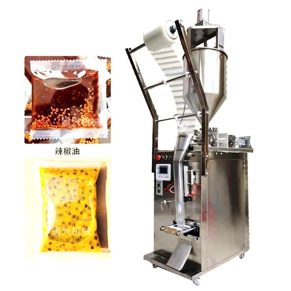 Shampoo Paste Sauce Automatic Packing Machine For Honey Ketchup Peanut Butter Vertical Paste Packaging Machine 110V 220V