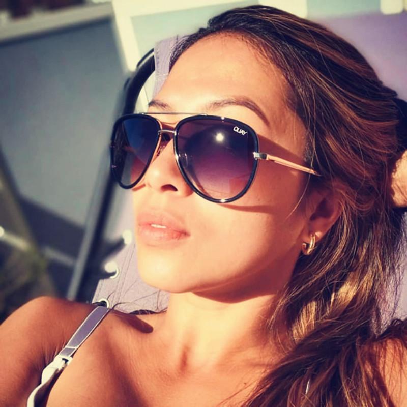 Sunglasses Fashion ALL IN Women Mirror Shades Brand Designer Gradient Pilot Female Travelling Eyewear