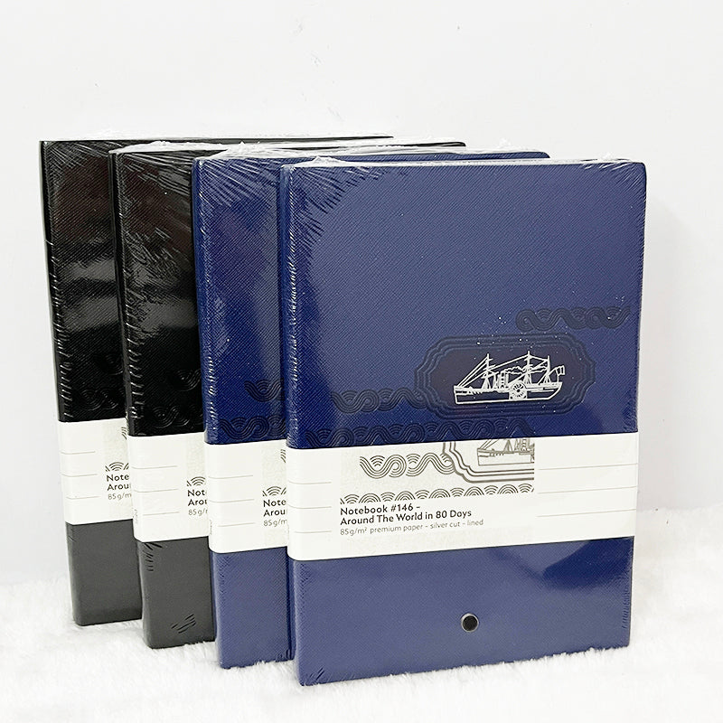 LGP Luxury Design Around the world in 80 days 146# Notepads Classic Leather & Quality Paper Carefully Crafted Notebooks