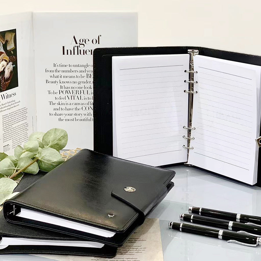 LGP Luxury Design Notepads A5 Notebook Classic Cross Pattern Leather Paper