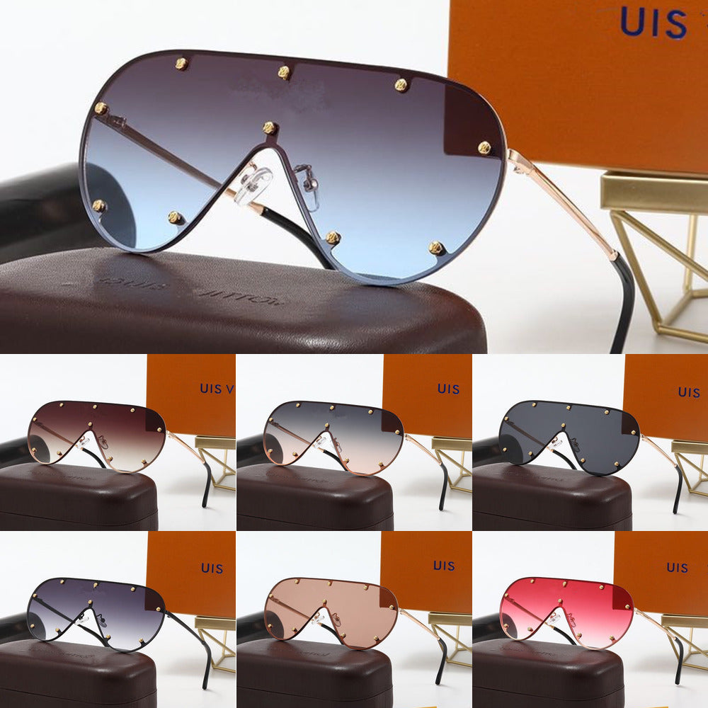 2022 Designer brand Fashion luxury Sunglasses brands uv400 high quality for Men and Women Alloy Frame Polished Mirror New Series