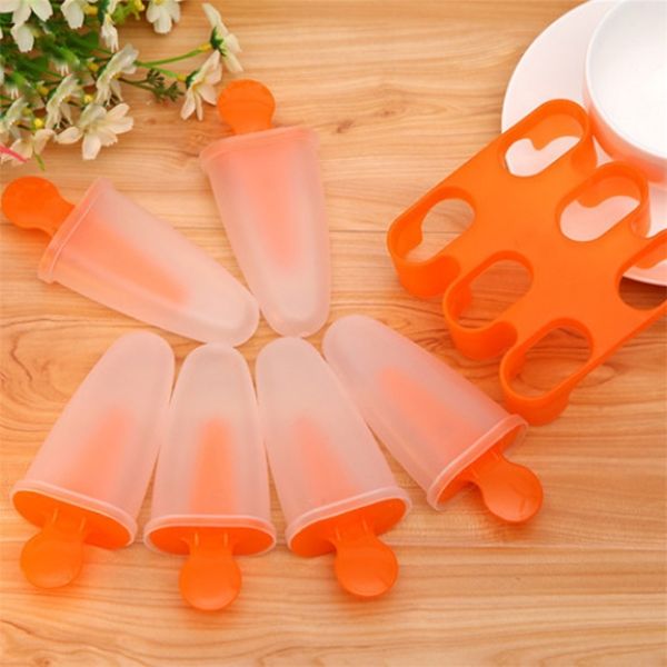 4 6 7 Cells Cube Molds Kitchen Tools DIY Ice Cream Mold ly Mould Popsicle Maker Platsic Randomly Color Summer Accessories 220611