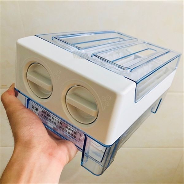 Refrigerator Storage Drawer 30 Grid Small Ice Cube Mould Box Popsicle Molds Maker Tray Juice Making DIY Bar Kitchen Accessories 220611