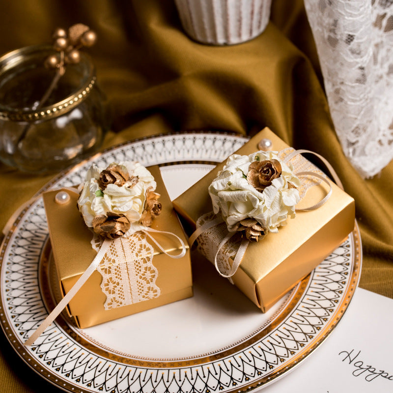 Wedding Favor Holders Gift Candy Box Party Favors Noble Lace Flowers Chocolate bags cake boxes