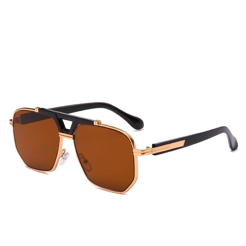 2022 Trending Designer Men&#039;s Aviator Mirror Reflective Sunglasses Metallic Silver Trend Millionaire