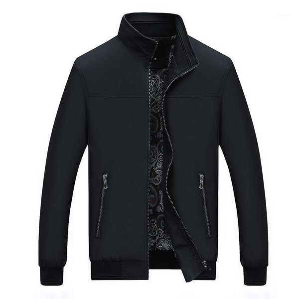Men&#039;s Jackets 2022 Mens And Coats Stand Collar Zipper Male Outerwear Men Jacket Black Clothing Big Size 4XL