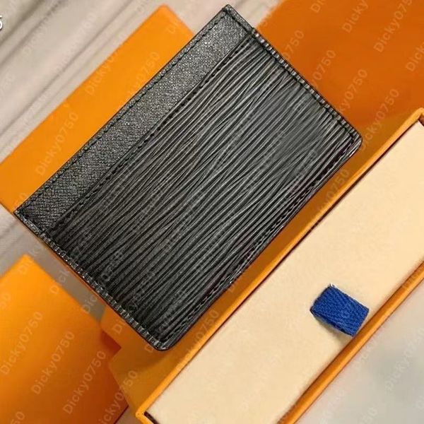 Dicky0750 Top quality Credit Card Holders business cards holder Men mini wallet Classic Casual cowhide M61733 Leather Ultra Slim Wallet Pack