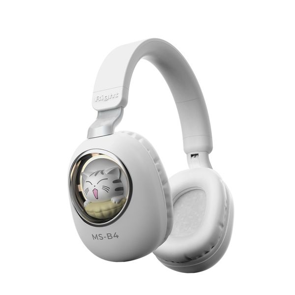 MS-B4 MAX Headphones Cute Pet Wireless Headsets Bluetooth Headphone Atmosphere Light Bass Game Gaming Headset