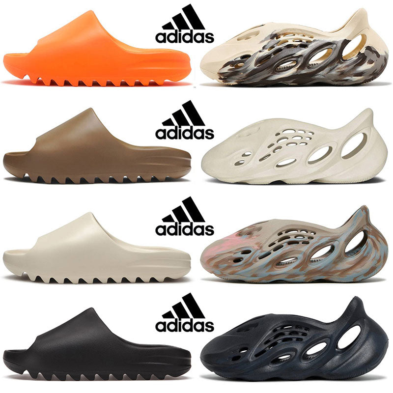 adidas Yeezy Foam Runner Slides Shoes Slippers Men Women Sandals MXT Moon Gray Cream Clay White Sandal Platform Sneakers Rubber Solid Trainers Size