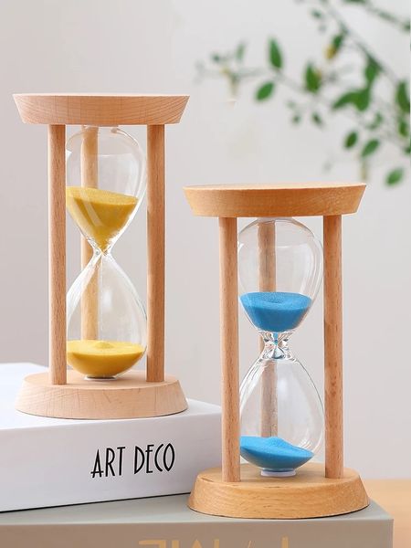 Fashion 3 Mins Wooden Frame Sandglass Gifts Sand Glass Hourglass Time Counter Count Down Home Kitchen Timer Clock Decoration Gift