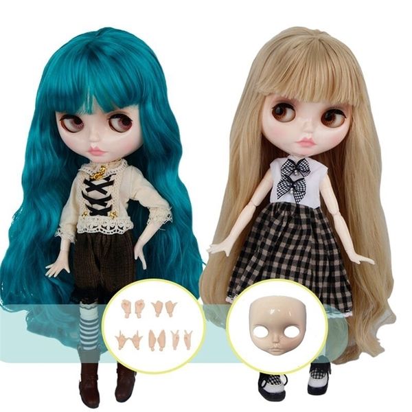 Blythes Doll 16 Joint Body 30CM Blyth Toys Natural Shiny Face With Hands and Face DIY Fashion Dolls Girl Gift 220707