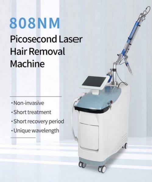 Factory price picolaser tattoo removal machine 808 diode laser wavelength permenent painless Hair Removal skin treatment Beauty Equipment