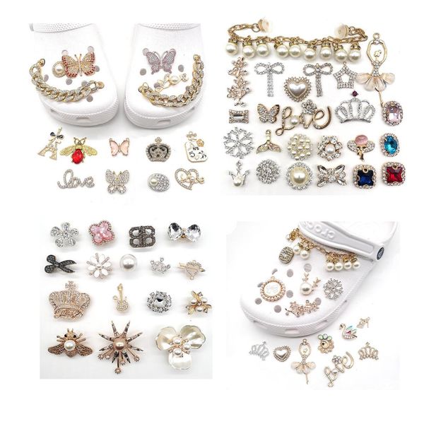 mix style metal shoe charms designer fashion shoe accessories DIY decoration buckle wholesale gift