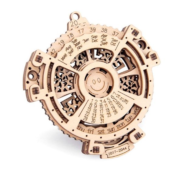 Wholesale New Puzzles Toys 3D Wooden Mechanical Transmission Model Uguter Music Jewelry Assembling Diy Secret Treasure Box Mechanism Box