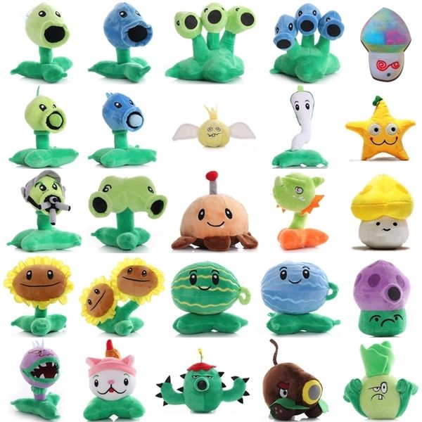 1pcs vs Zombies Plants Stuffed Toys 1320cm PVZ Peashooter Chomper SunFlower Plush Toy Doll Gifts for Children Kids 220713
