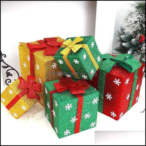 Gift Wrap Event Party Supplies Festive Home Garden Christmas Box Store Super Scene Decoration Snowflake Candy Wrap Chocolate Packaging New