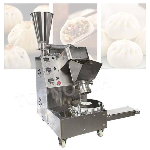 High Quality Automatic Chinese Momo Making Machine Pork Buns Moulding Maker Vegetable Baozi Steamed Stuffed Equipment