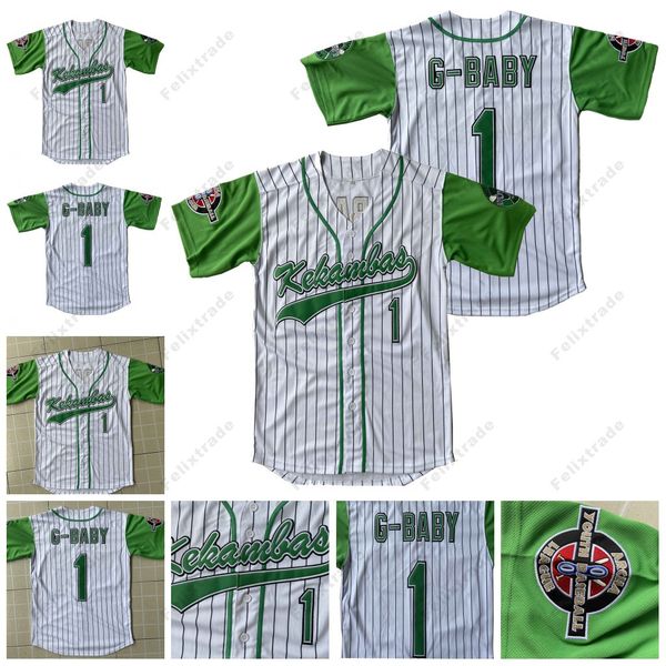 Custom Baseball Jersey - Jarius Evans Kekambas Archa High Quality Patch White Stripe - Polyester Mens Sizes S-XXXL