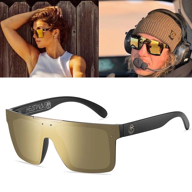 Sunglasses Mirror Polarized Lens Heat Wave Men Sports Goggles Uv400 Protective Strap CaseSunglassesSunglasses