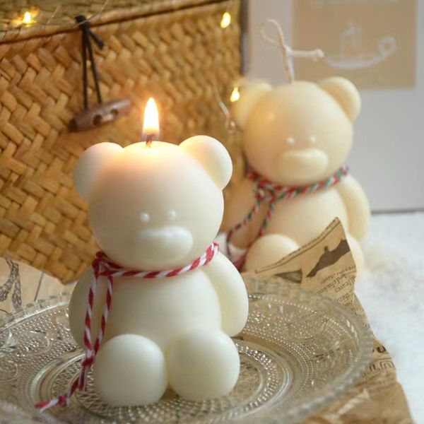 cute childrens birthday candle bear scented candles home decor aroma wedding souvenir candles birthday gifts
