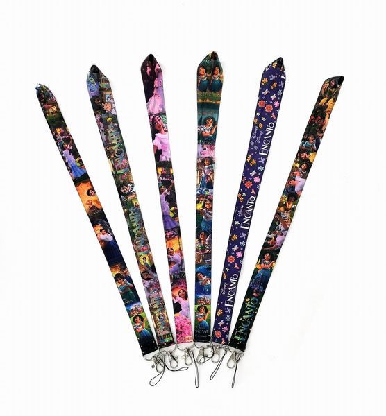 Cell Phone Straps & Charms 100pcs Cartoon Strap Keys Mobile Lanyard ID Badge Holder Rope Anime Keychain for Boy Girl Accessory Wholesale Gif