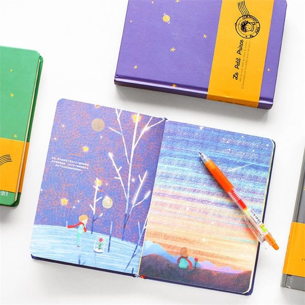 The Little Prince Notebook School & Office Supply Vintage Color Page Accessory Diary Book Notepad Retro Stationery T200727