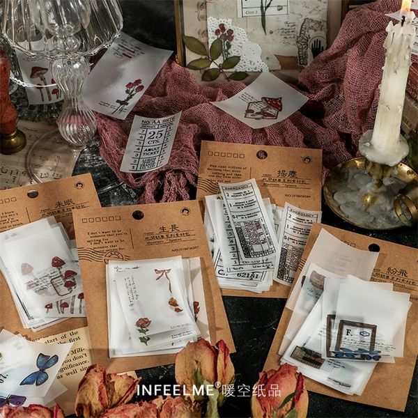 20sets-lot Memo Pads Sticky Notes Here at night Junk Journal Scrapbooking Stickers Office School stationery 201015