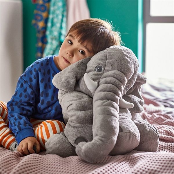 VIP Link Kids Elephant Plush Soft Pillow Elephant Toys Stuffed Animals Plush Toys Baby Plush Doll Infant Toys Drop LJ201126