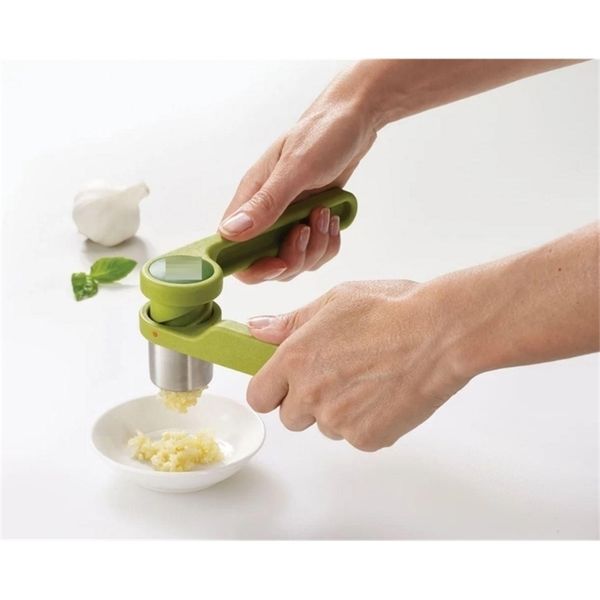 Helix Garlic Press Mincer Ergonomic Twist Action Hand Juicer 210318