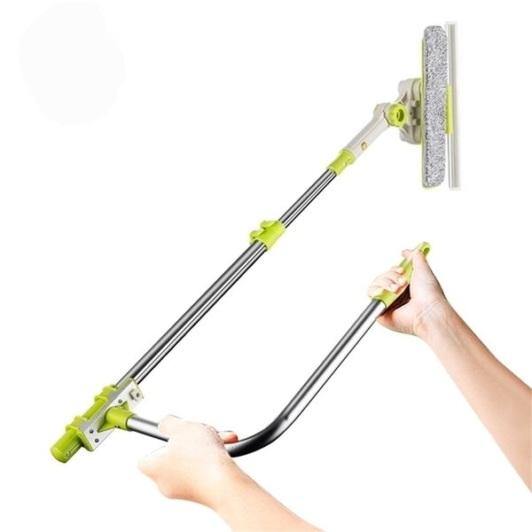 Hot Upgraded Telescopic Highrise Glass for Washing Window Dust Brush Household Cleaning Tools 201214