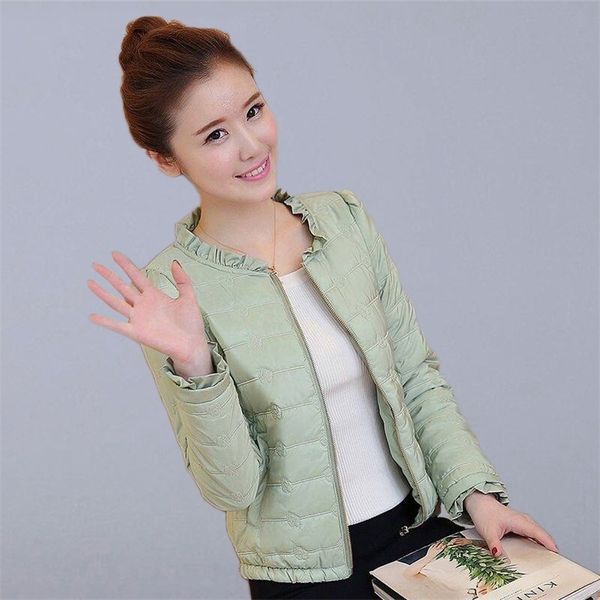 Autumn Winter Short Basic Jacket Women Casual Coats Fashion Korean Style Slim Thin Cotton Parkas Ladies Outerwear Coats P136 201125