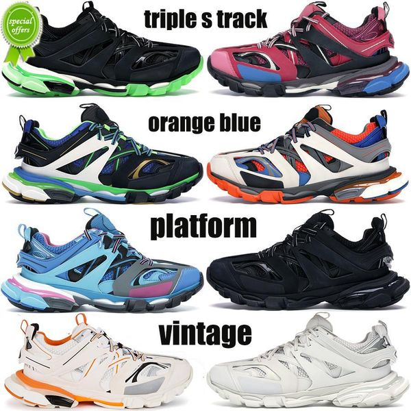 Top Quality Tess S Casual Shoes Paris Triple -S 3 .0 Gomma Mens Womens Chaussures Sneakers Triple White Pink Platform Outdoor Shoe