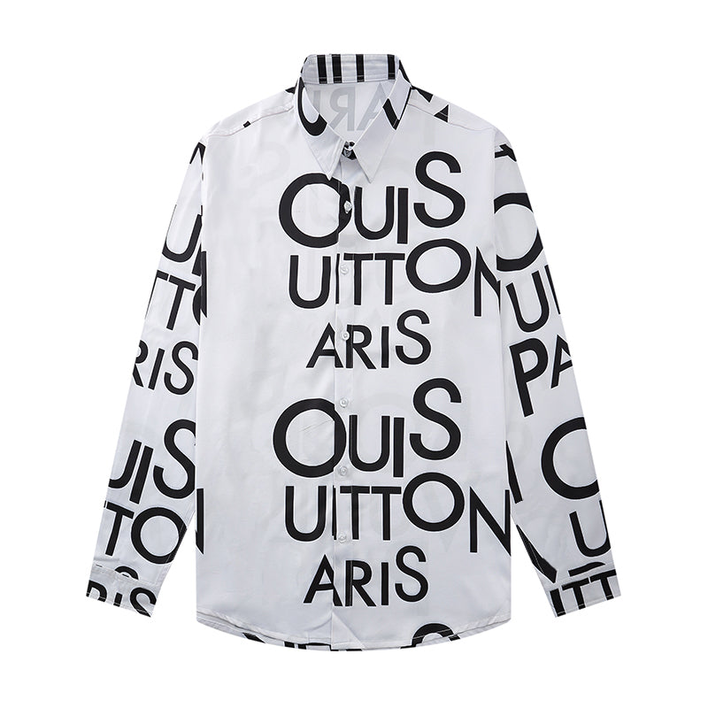 Men Casual Shirts Breathable Comfy Solid Color Long Sleeve Loose Harajuku Fashion Hawaii Social Mens Dress Shirts