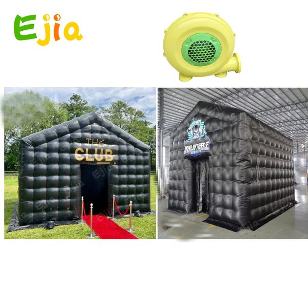 Party Activities Giant Black Portable Disco Mobile Inflatable Nightclub Party Tent