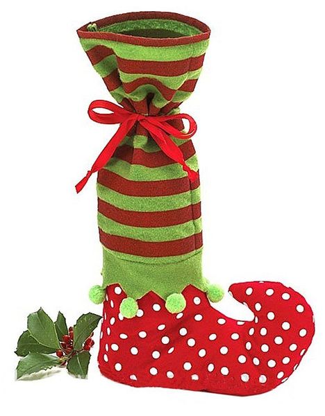 S Helper Santa Decor Party Supplies Polka Dotted Candy Christmas Gift Bags Shoes Design Wholesale upplies hoes