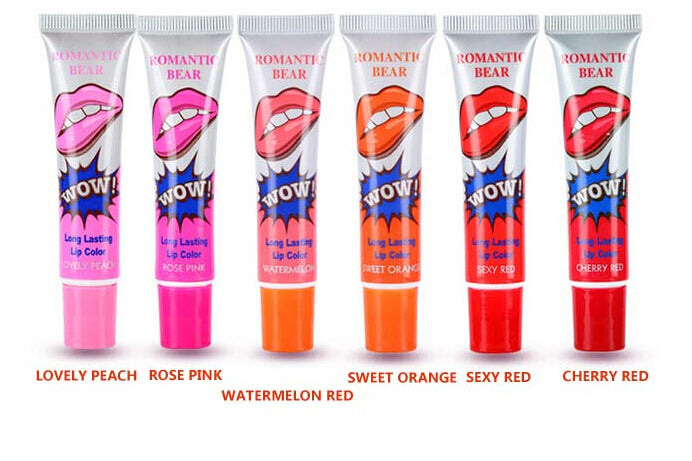 Waterproof Long lasting Lip Gloss Magic Peel Mask Tint Pack Lipstick 6 Color Tear away lipgloss DHL free