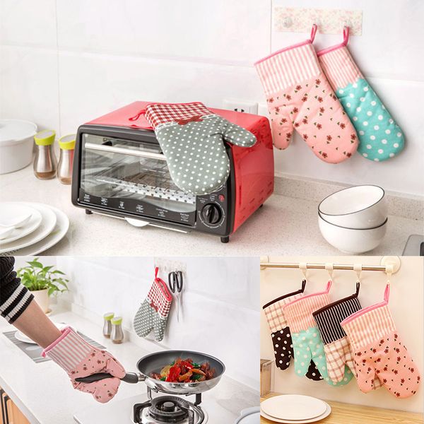 Cooking Glove Microwave Oven Mitt Insulated Non-slip Glove High Temperature Oven Gloves Kitchen Tools