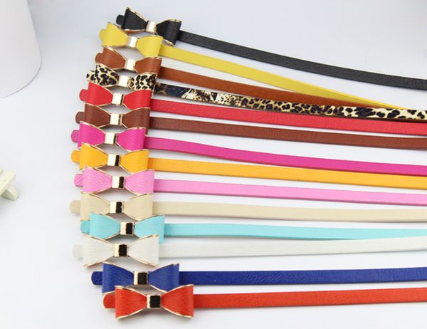 Belts leisure feather belts for women candy colors sweety solid thin lady dress collocation body commerbund waist belt strap Accessories