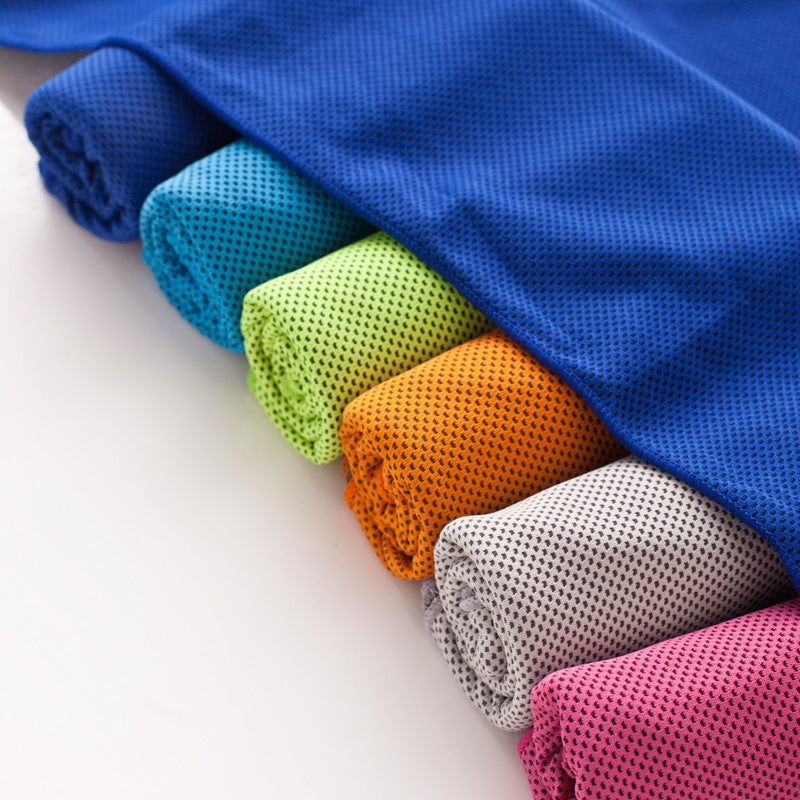 Multi Color Cooling Snap Towel Outdoor Sports Sweat Absorbent Frog Toggs Chilly Pad Evaporative Yoga Fitness Summer Towel 10pcs-lot SK570
