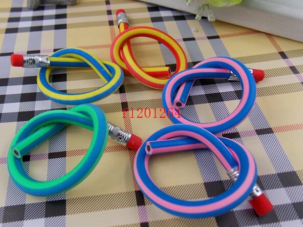 Fedex DHL Free Shipping Super Cute design Magic Colorful Soft Bendable Pencils Flexible Plastic Pencil,2800pcs-lot