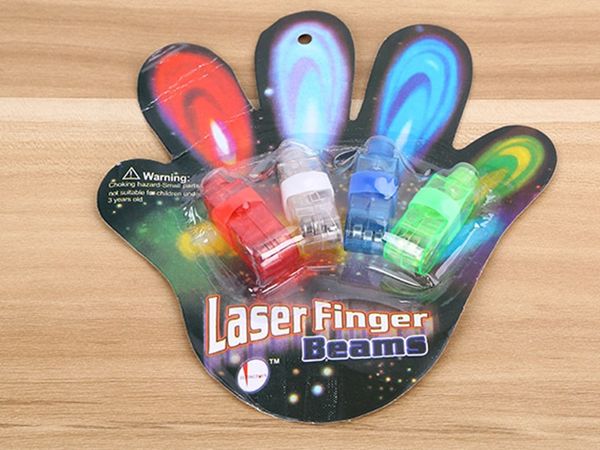 500pcs-lot(=125sets) Free Shipping LED Ring Led Finger Light Laser Finger Flashlight Beam For Party With retail pakcage